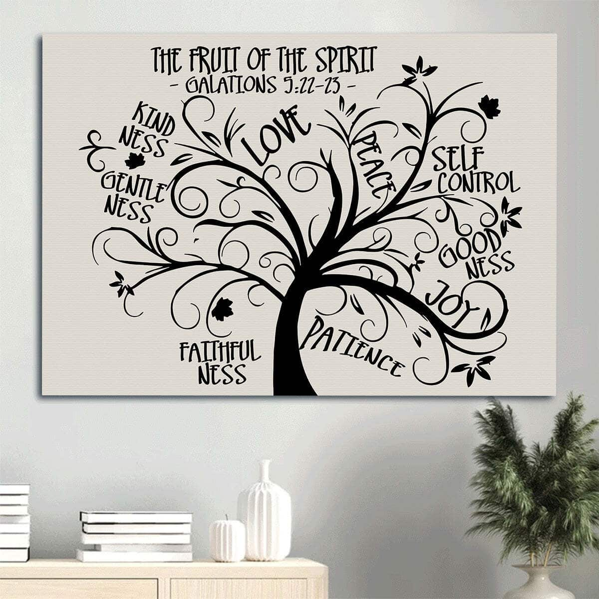 Galatians 522-23 The Fruit Of The Spirit Christian Religious Gift Canvas Wall Art