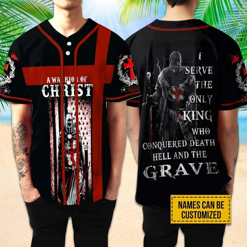 Cross Knight Templar A Warrior Of Christ Customize Personalized Baseball Jersey