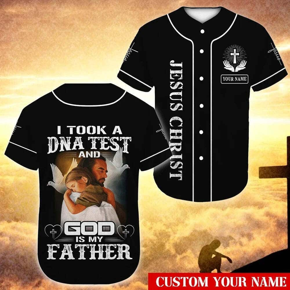 Customize Personalized God Hug Dove God Is My Father Baseball Jersey