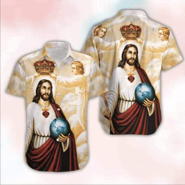 Happy Easter Sunday Jesus He Is Risen Hallelujah Aloha Christian Hawaiian Shirt