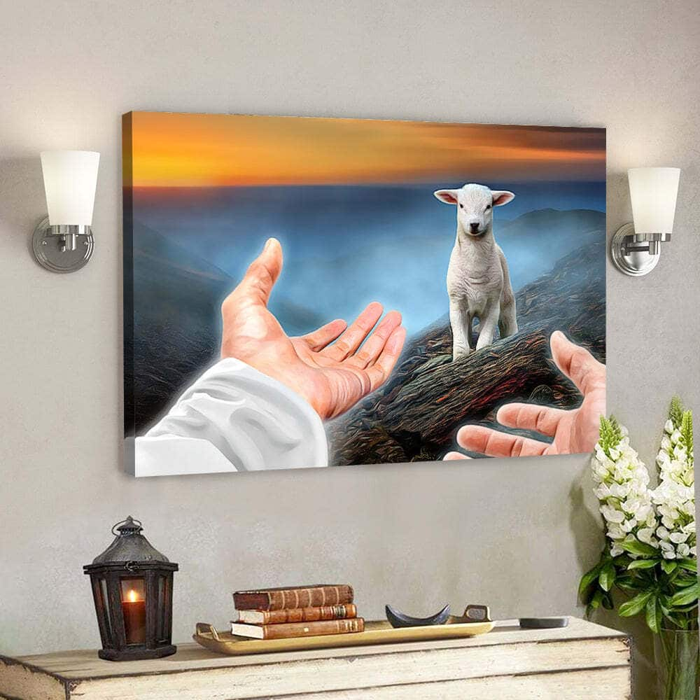 The Lamb Of God Christian Religious Faith Scripture Canvas Wall Art