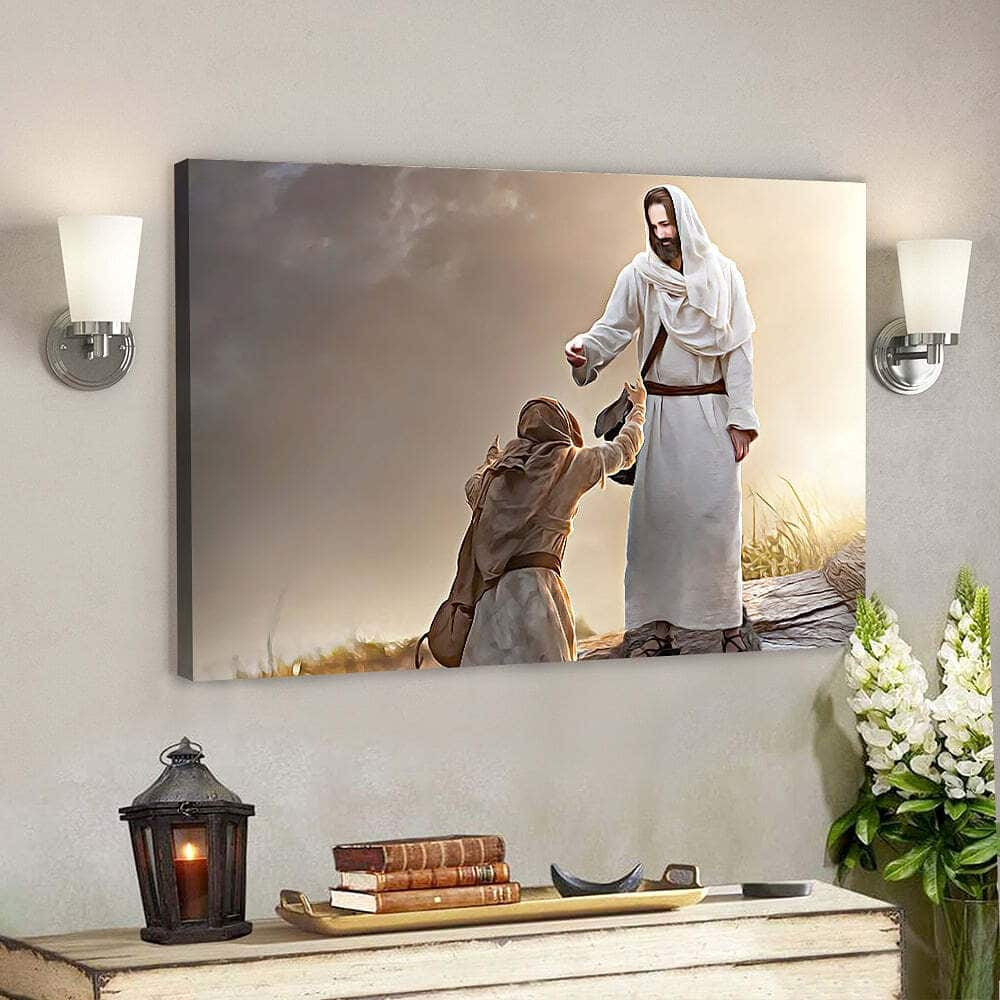 Jesus Faith Christ Jesus Bible Verse Scripture Canvas Wall Art