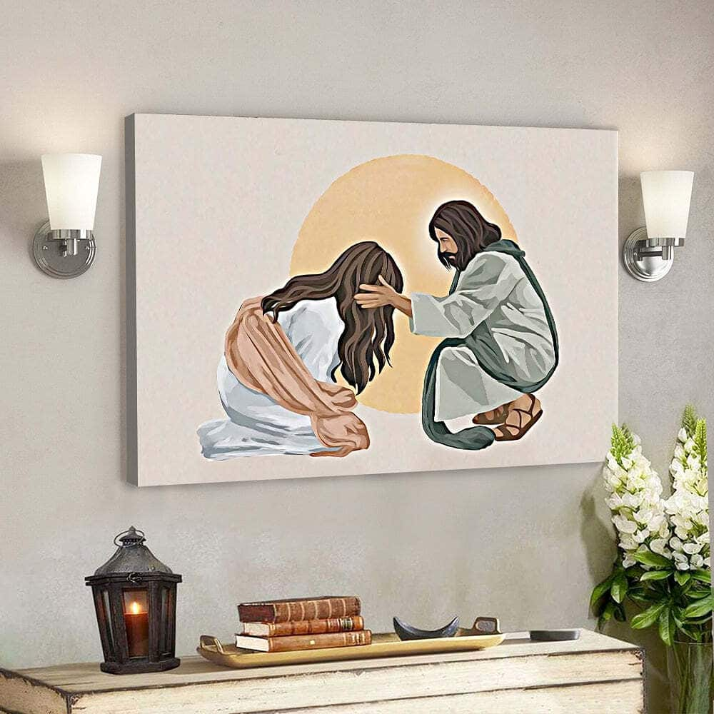 God Is Good Jesus Scripture Faith Christian Canvas Wall Art