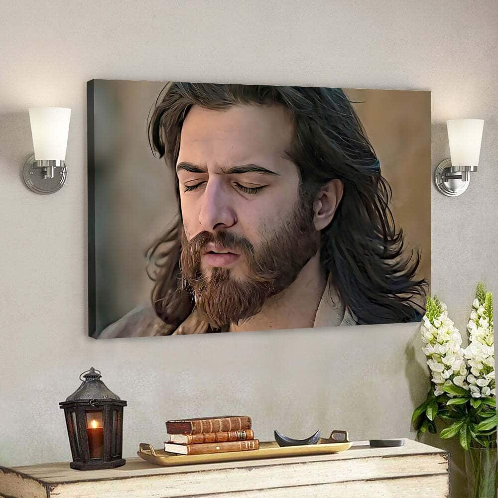 Jesus Portrait Christ Jesus Bible Verse Scripture Canvas Wall Art