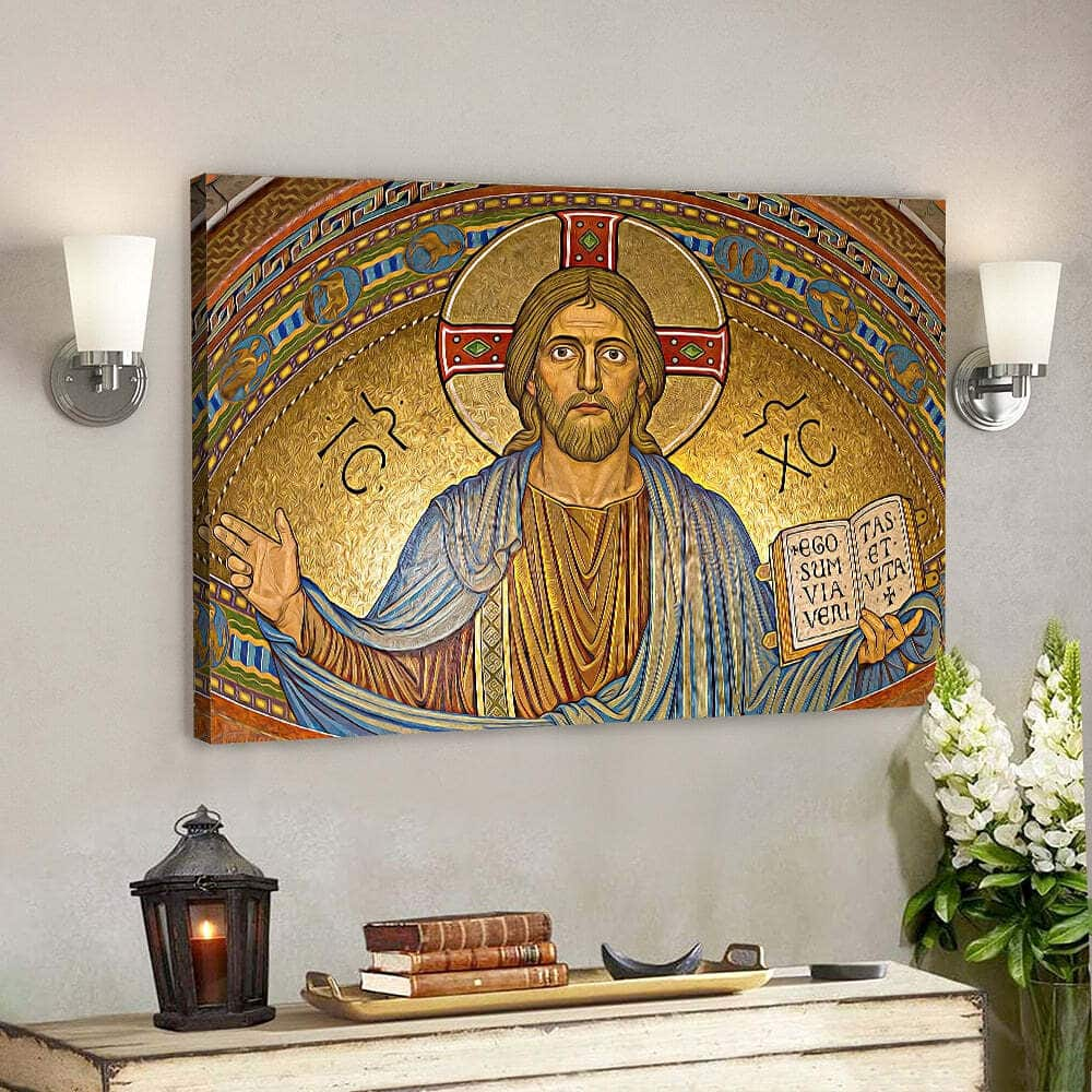 Jesus Christ Jesus Bible Verse Scripture Faith Gift Canvas Wall Art