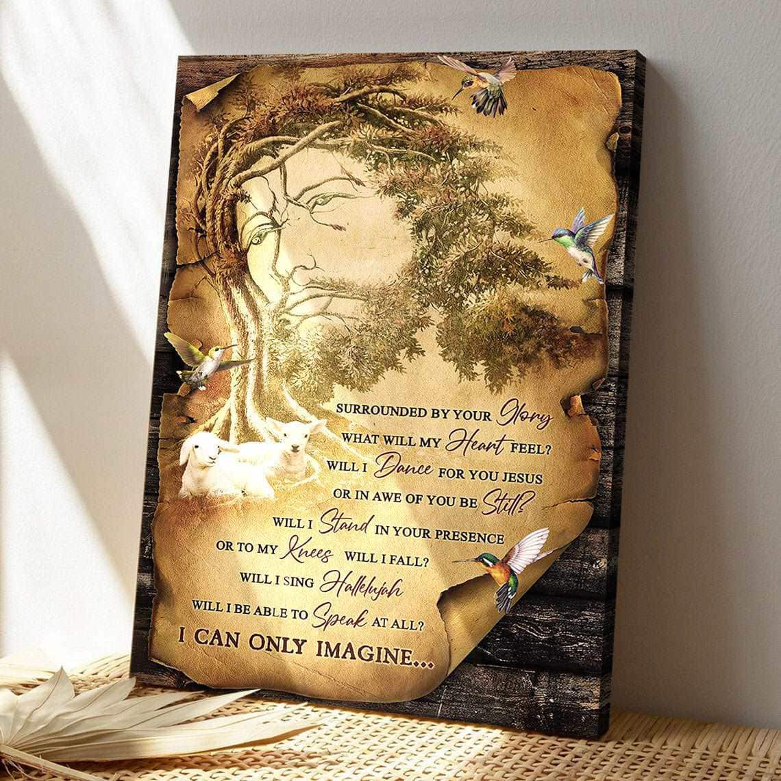 Amazing Tree I Can Only Imagine Bible Verse Scripture Canvas Print