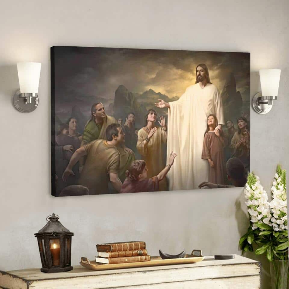 Religious Faith God Jesus Christian Gift Jesus Bible Verse Scripture Canvas Wall Art