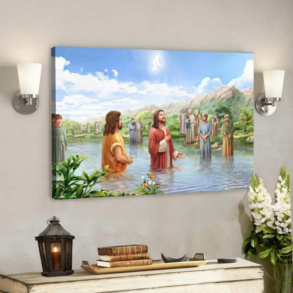 God Jesus Christian Gift Jesus Religious Bible Verse Scripture Canvas Wall Art