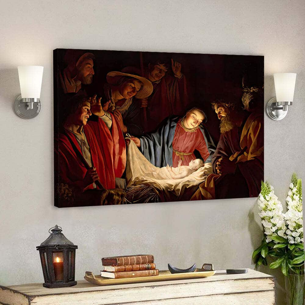 Jesus And The Child Jesus Christian Gift For Christian Canvas Wall Art