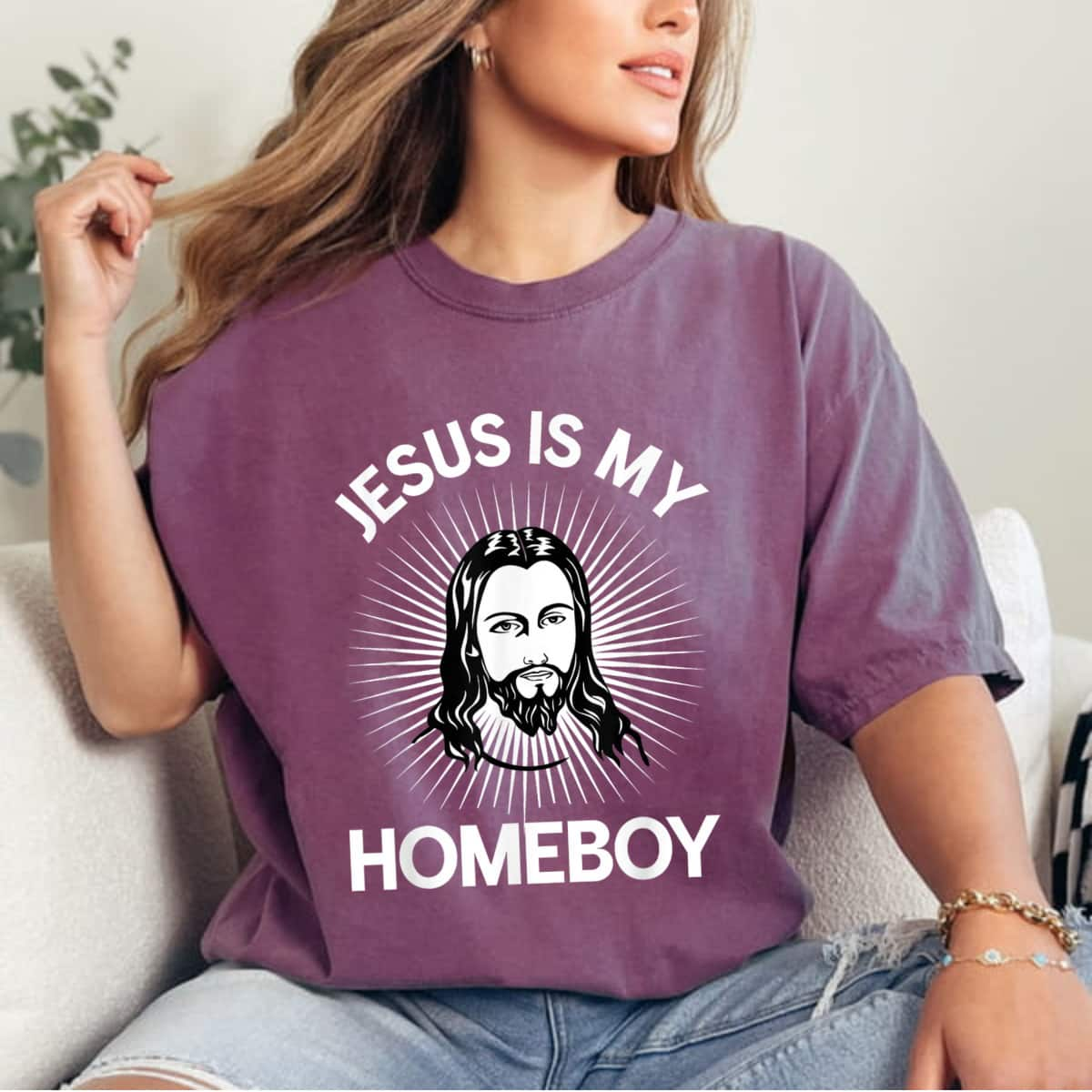 Jesus Is My Homeboy Funny Christian Bible T-Shirt