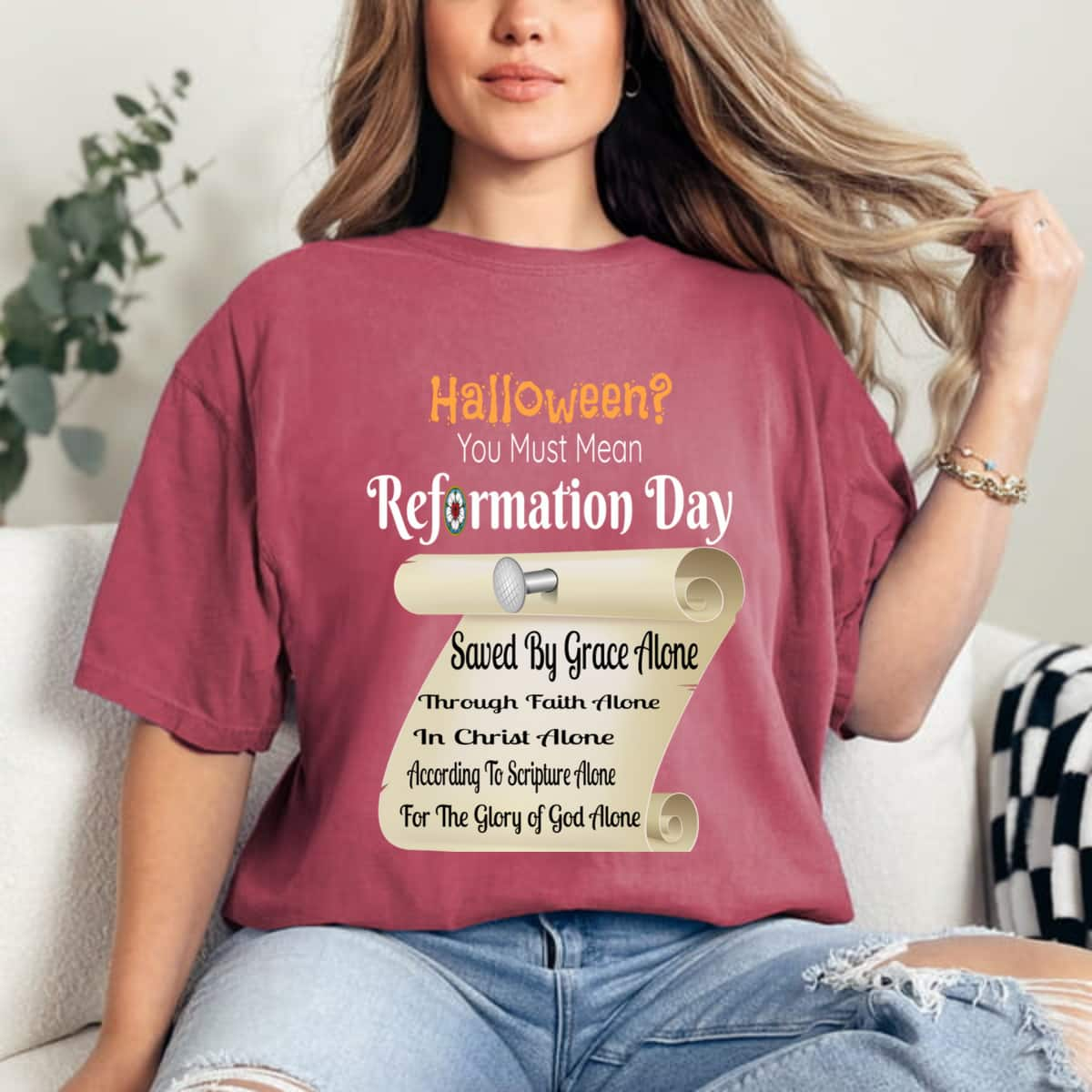 Funny Halloween You Must Mean Reformation Day T-Shirt