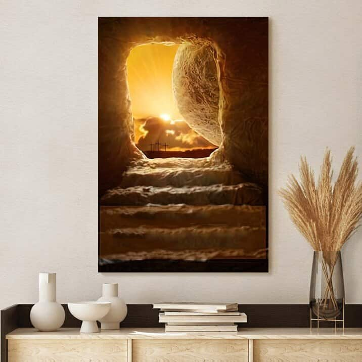 The Road To Easter Christian Religious Faith Canvas Print