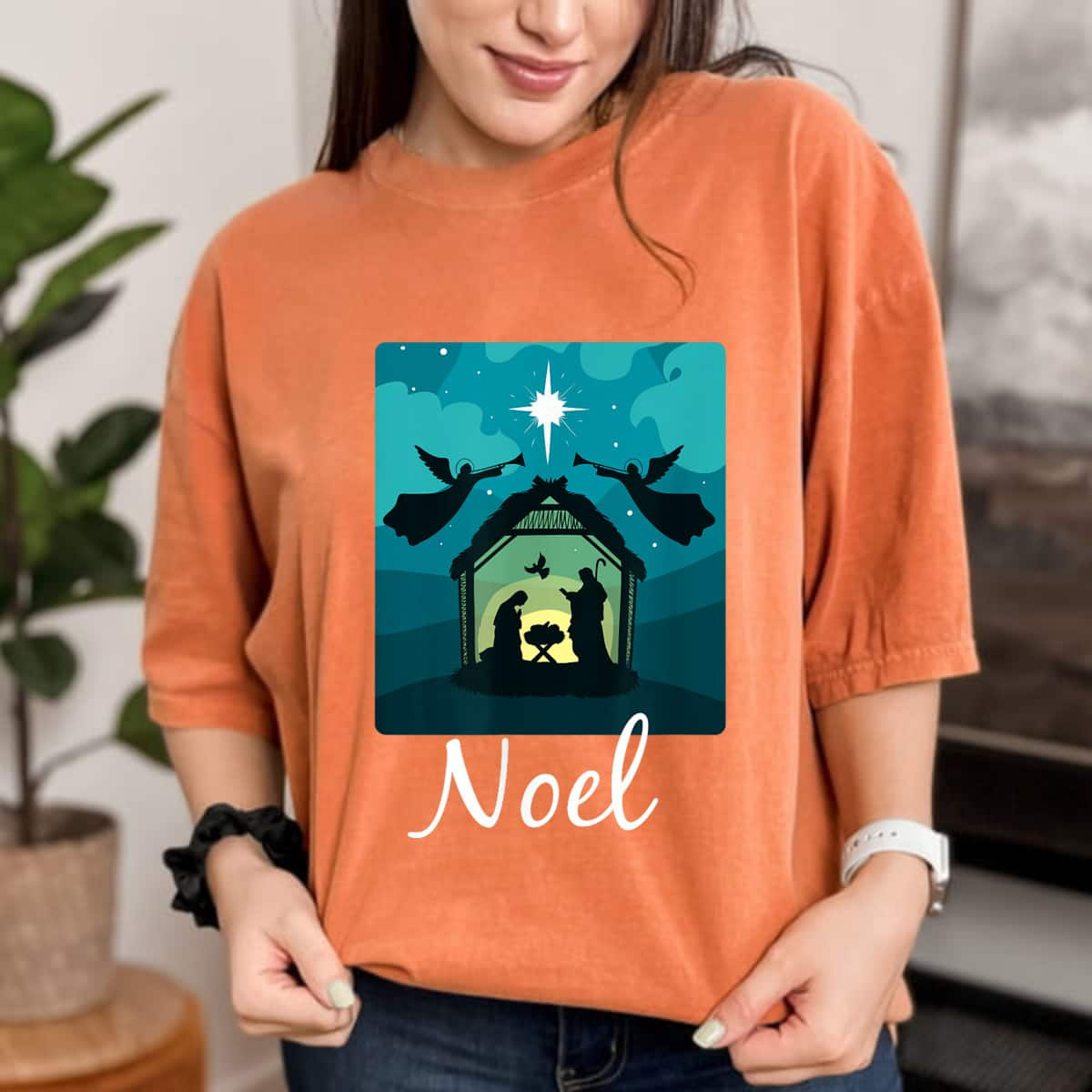 Noel Christmas Advent Nativity Scene North Star - Baby T-Shirt