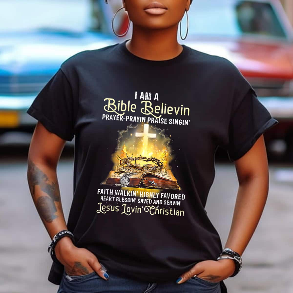 I Am A Bible Believing Prayer Praying Praise Singing T-Shirt