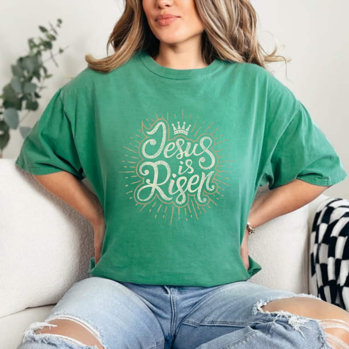 He Is Risen Jesus Is Risen Easter Christian T-Shirt