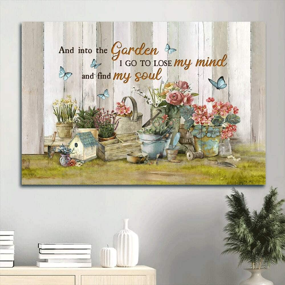 Into The Garden Find My Soul Canvas Wall Art