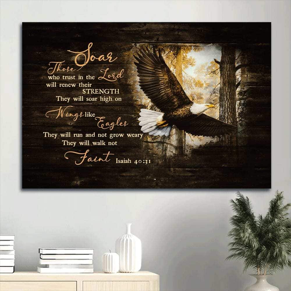 They Will Soar High On Wings Canvas Wall Art