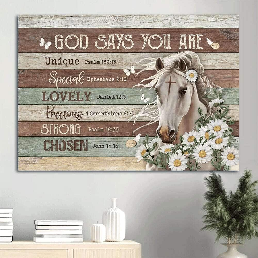 Christian Religious God Says You Are Christian Canvas Wall Art