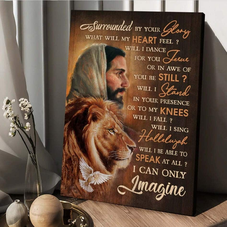 The Face Of Jesus Lion I Can Only Imagine Canvas Print