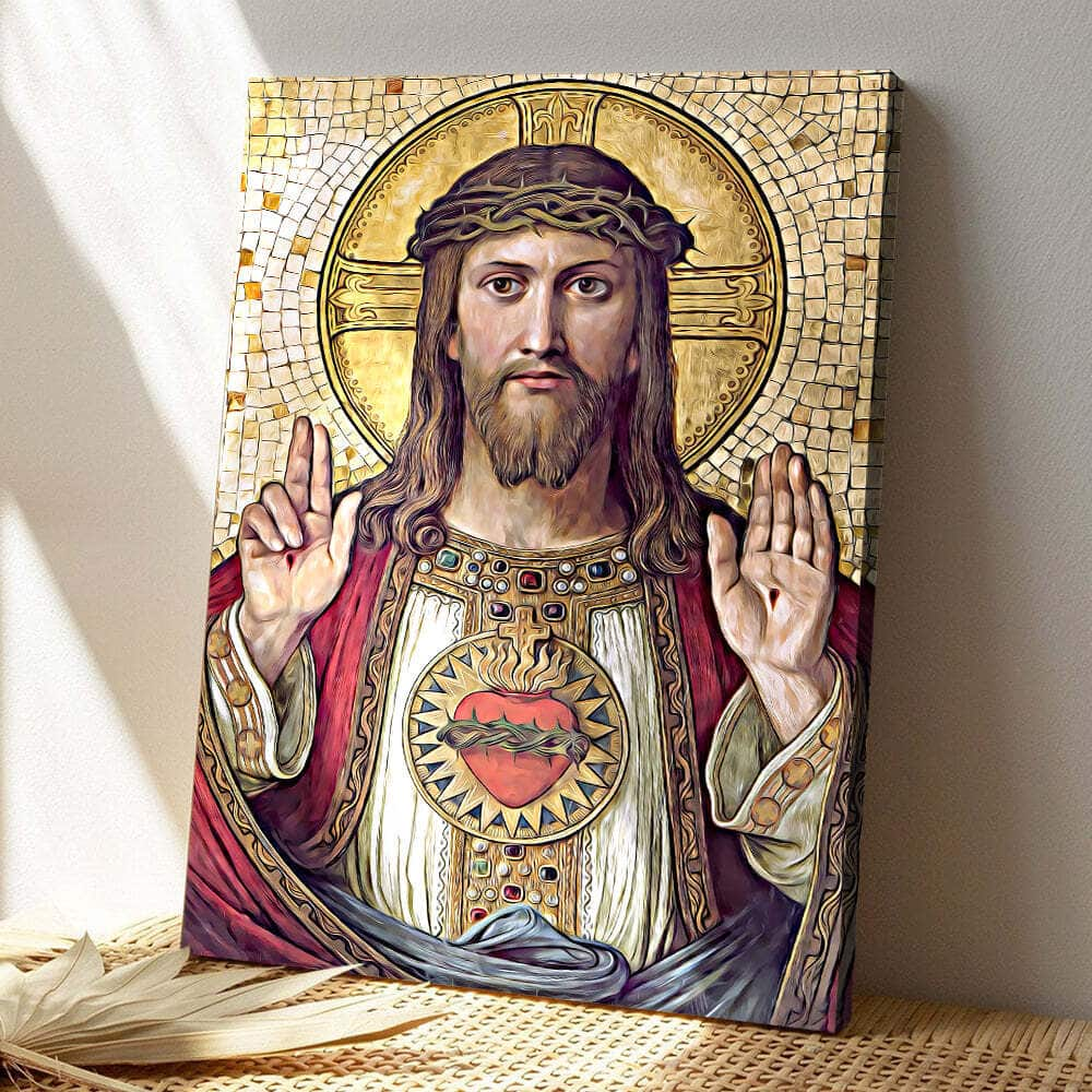 Christian Jesus Canvas Print Unique Christian Gift