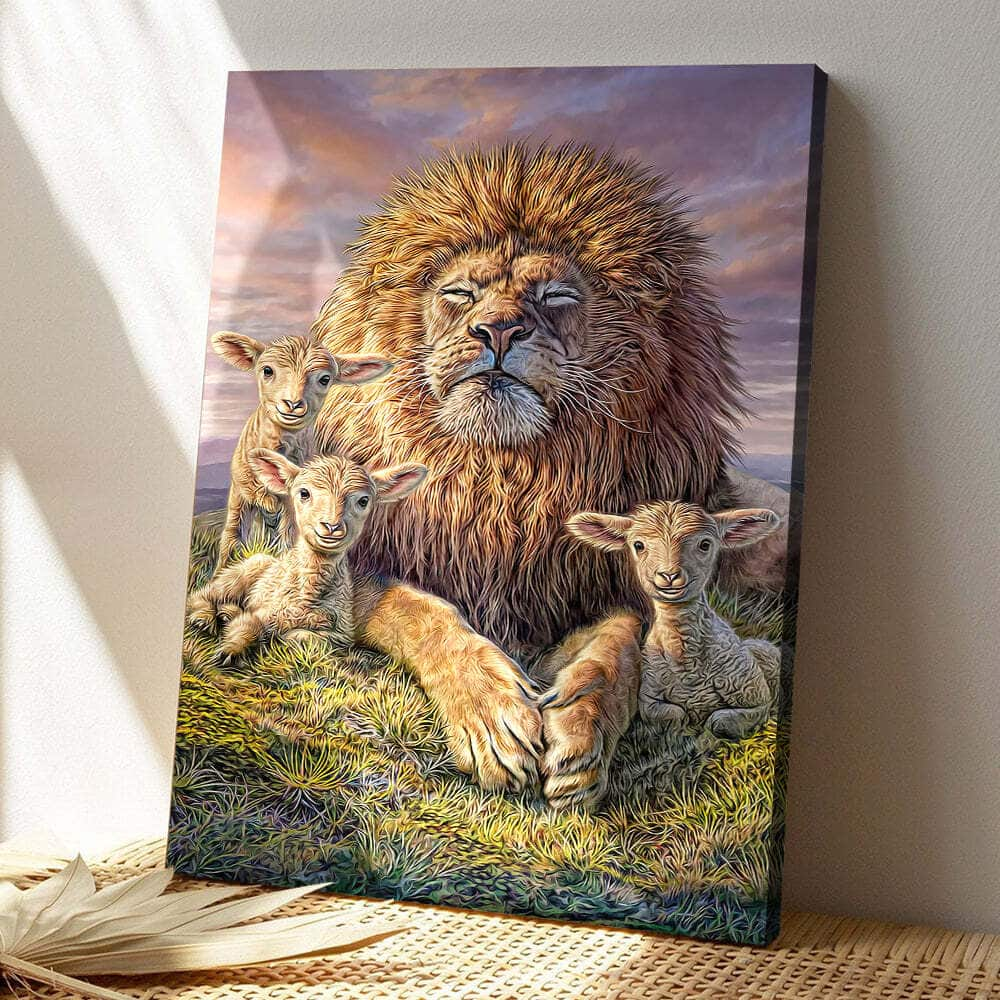 Christian Lion Jesus Christ Canvas Print