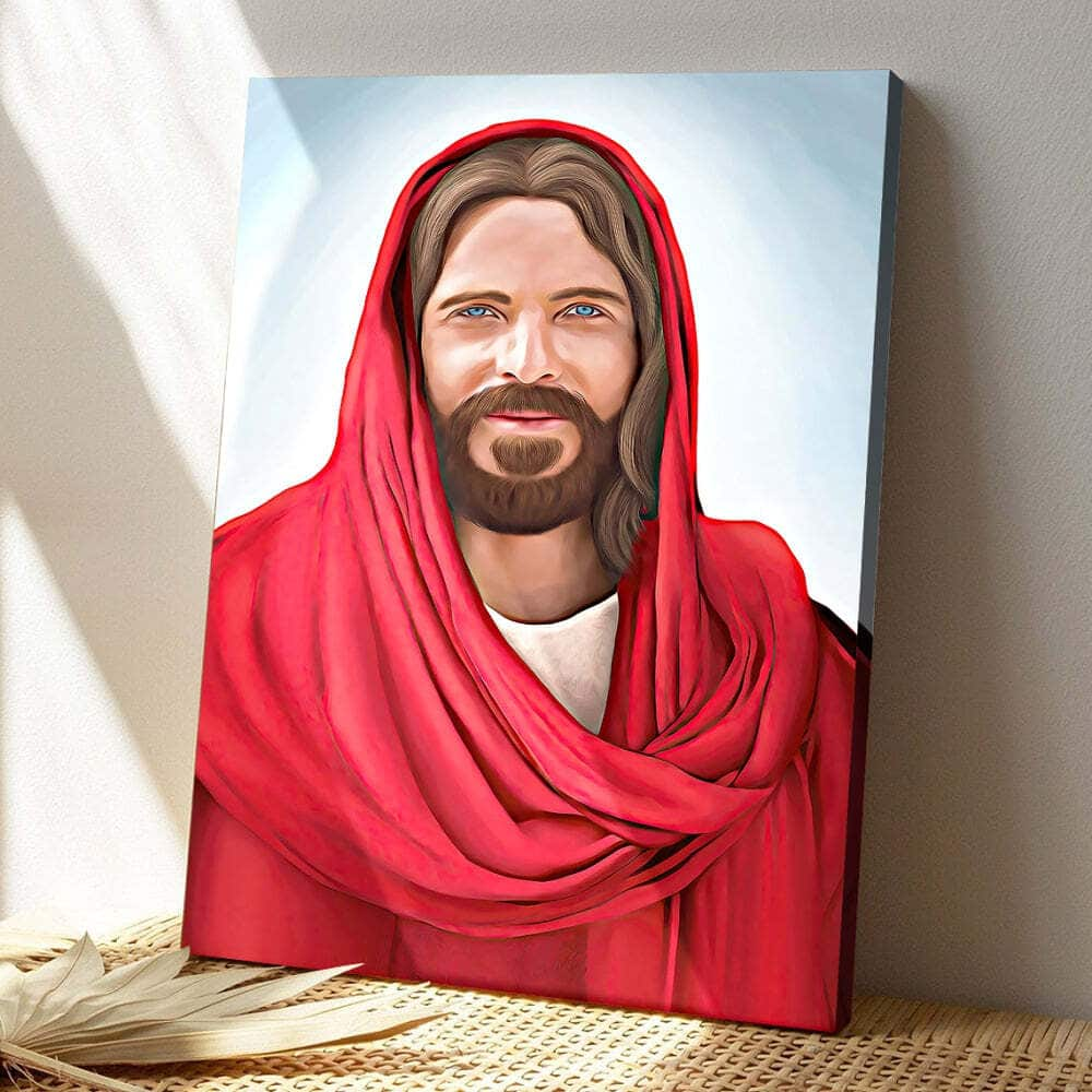 Christian Smiling Jesus Christ Canvas Print