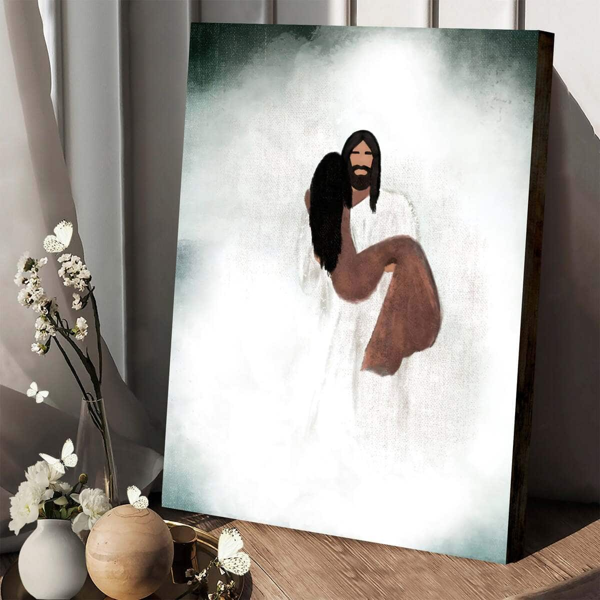 Christian Canvas Print Walk You Through The Storm Jesus