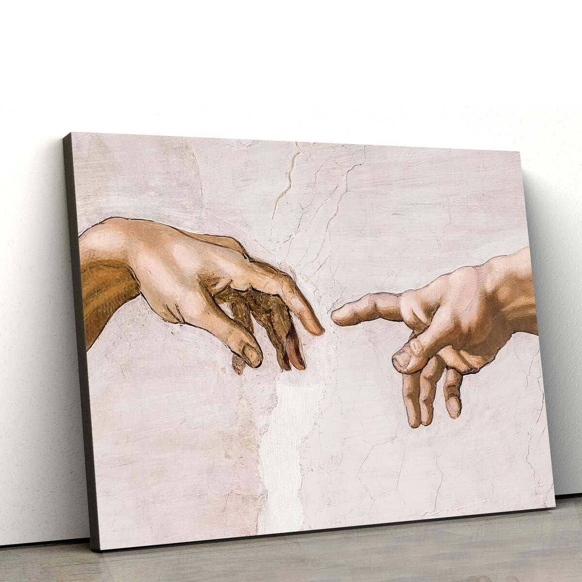 Christian Canvas Print The Creation Of Adam