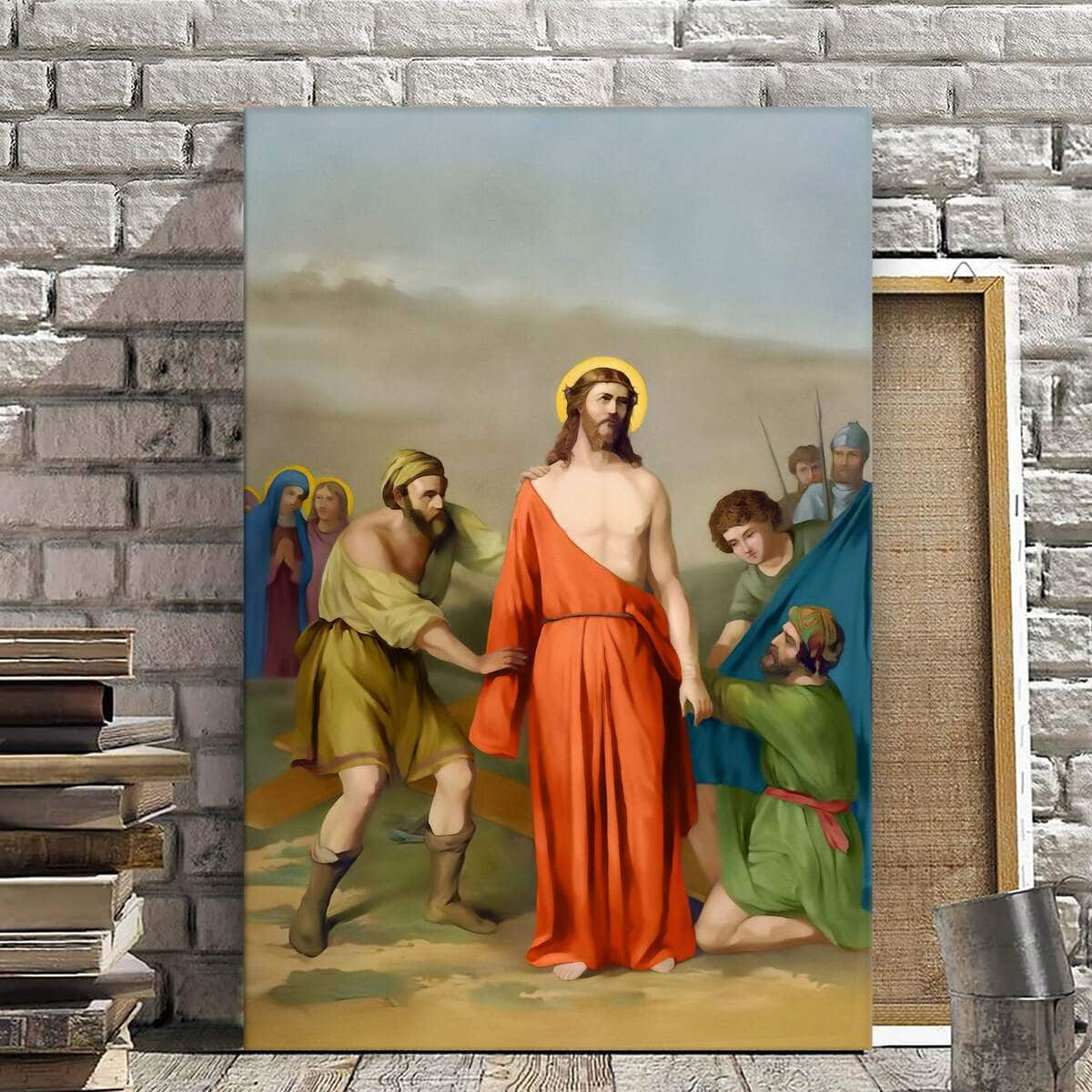 Christian Canvas Print Stations Of The Cross