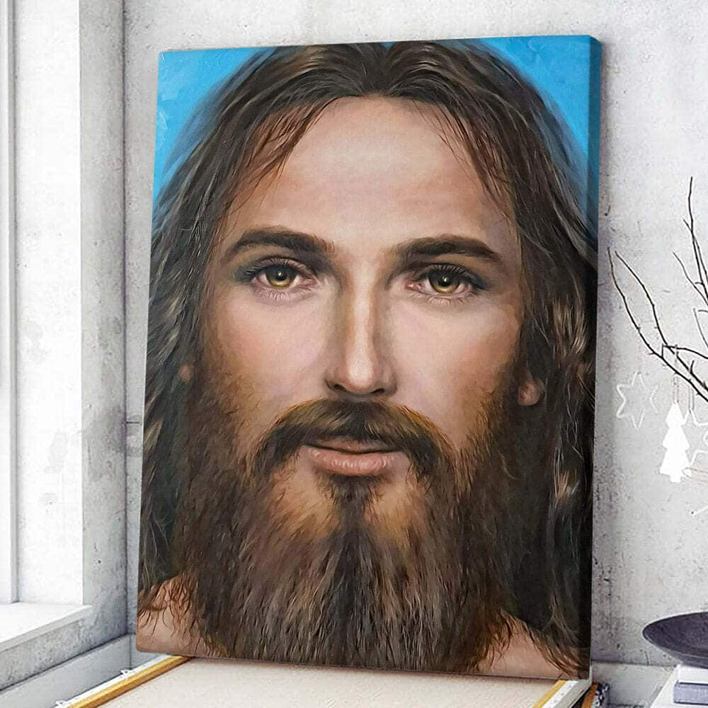 Jesus Face Christian Our God Canvas Print