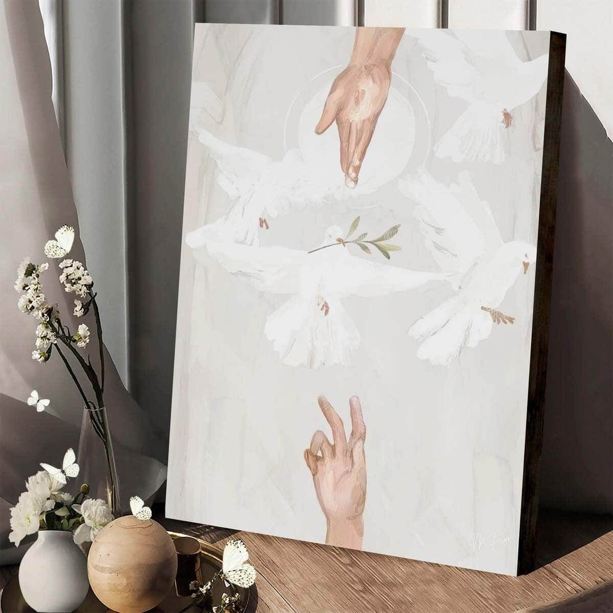 Christian Canvas Print Reaching For Hope