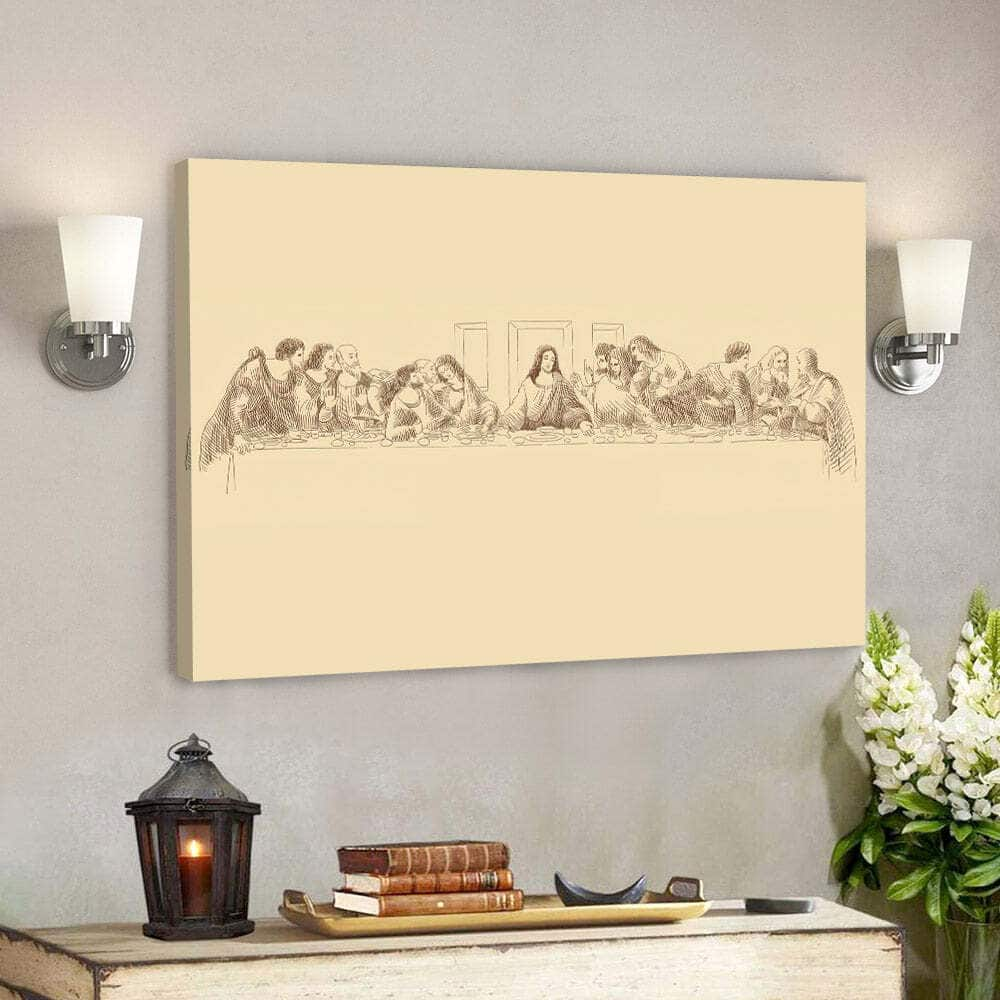 Christian Canvas Wall Art Last Supper Da Vinci