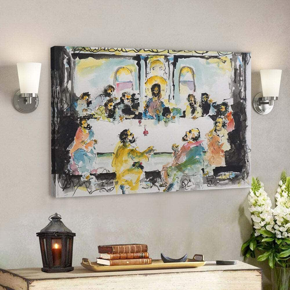 Christian Canvas Wall Art The Last Supper Religious