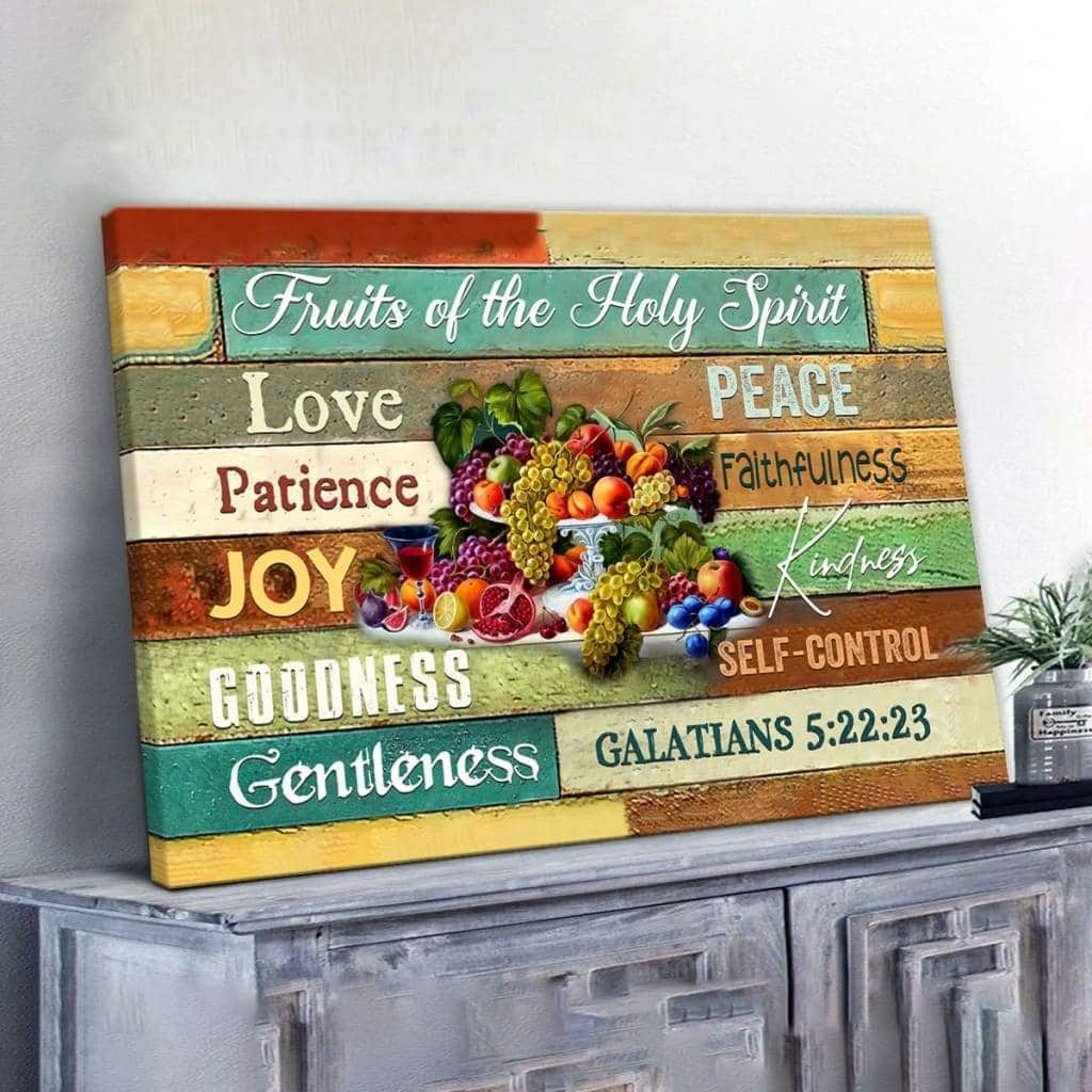 Christian Canvas Wall Art Fruits Of The Holy Spirit