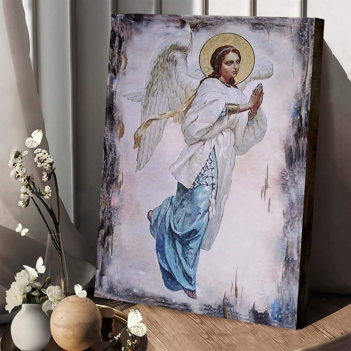 Christian Canvas Print Guardian Angel Beautiful Orthodox