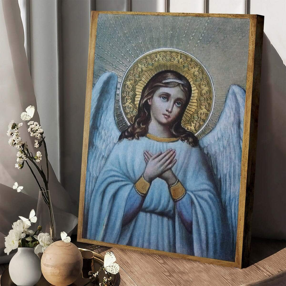 Christian Canvas Print Guardian Angel Archangel