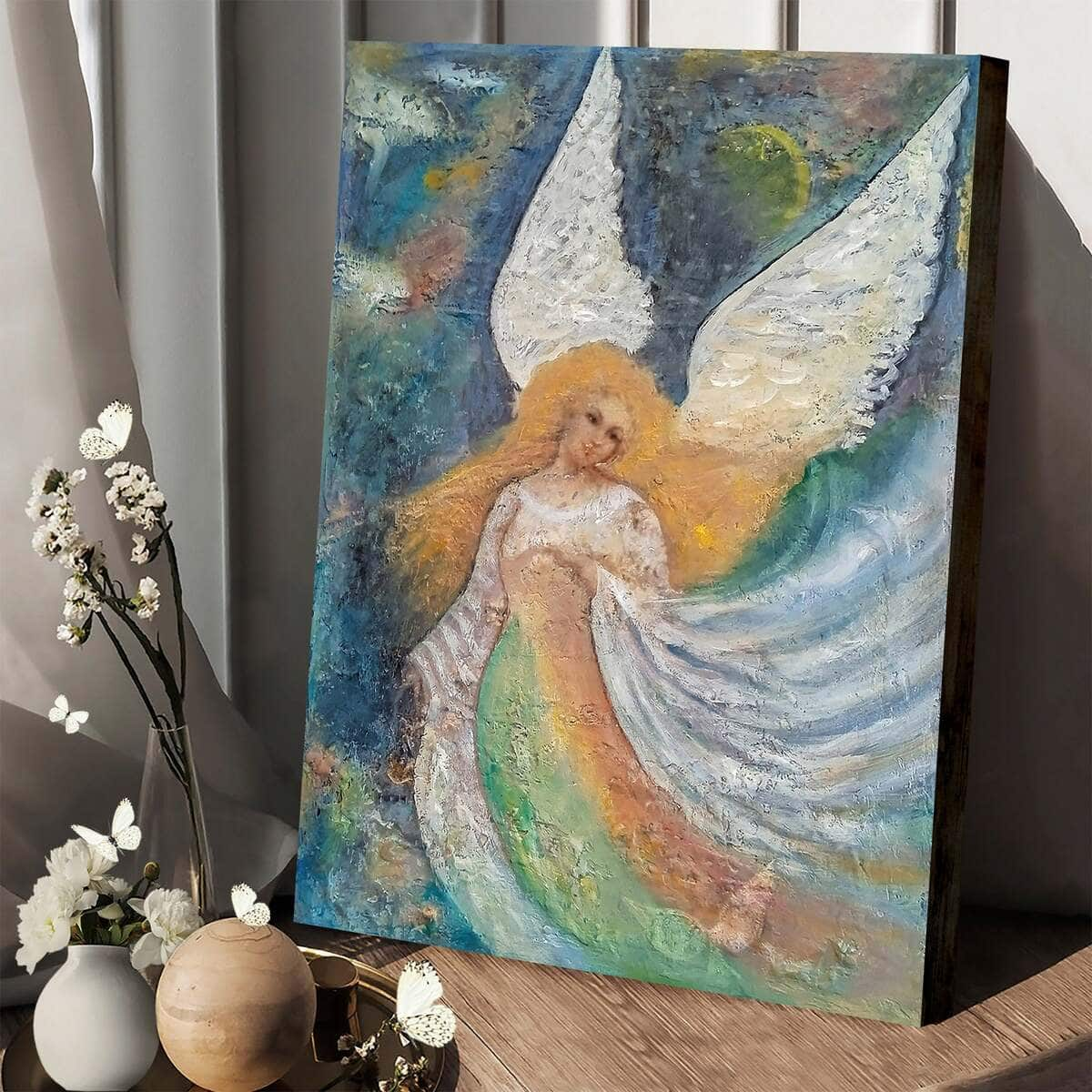 Christian Canvas Print Angel Oil