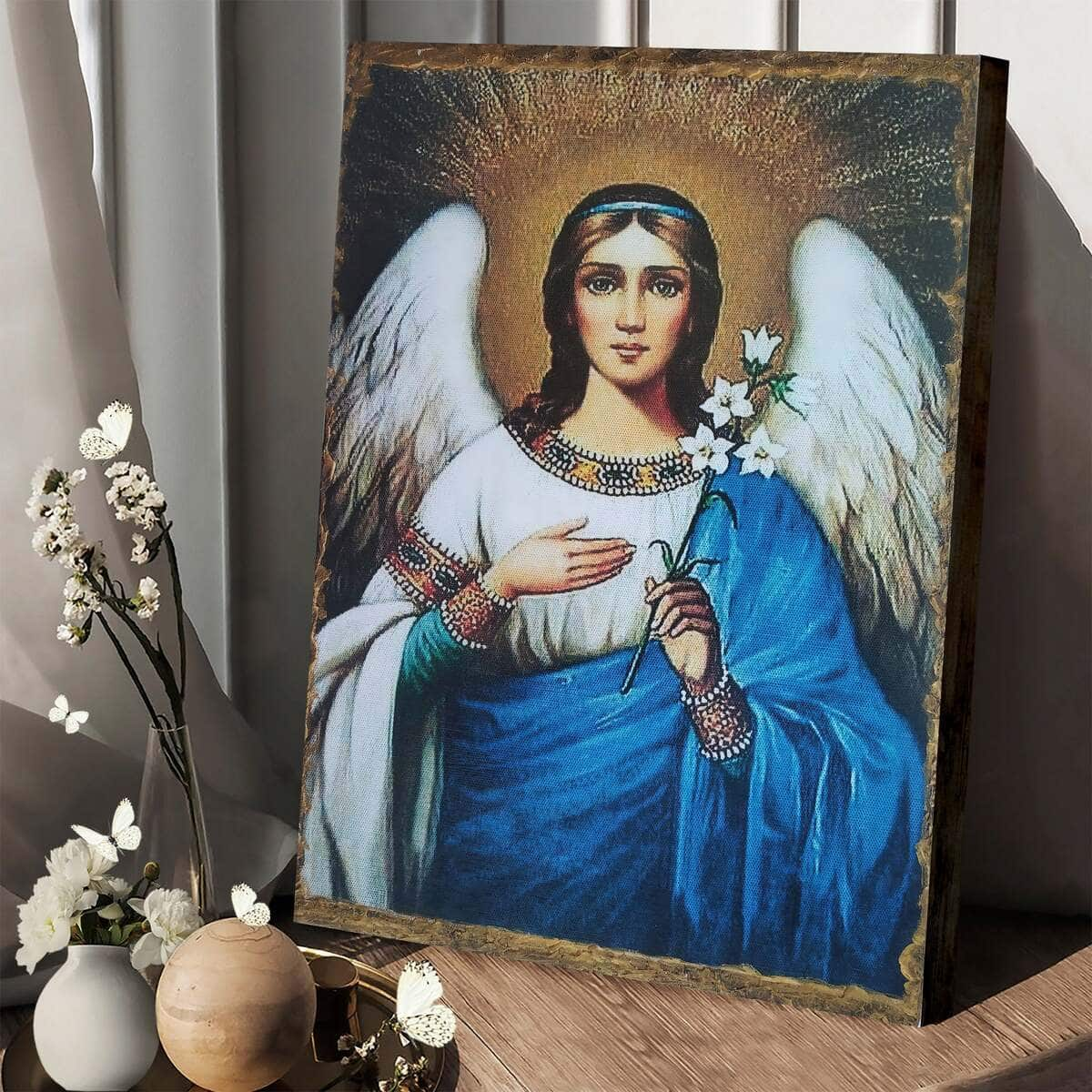 Christian Canvas Print Religious Archangel Gabriel