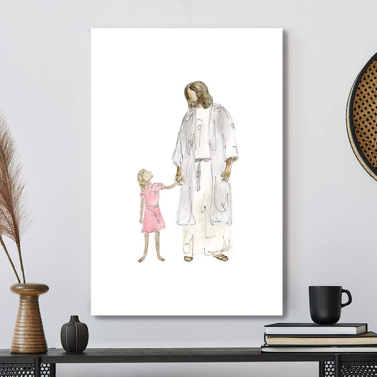 Christian Canvas Print Christ With Child