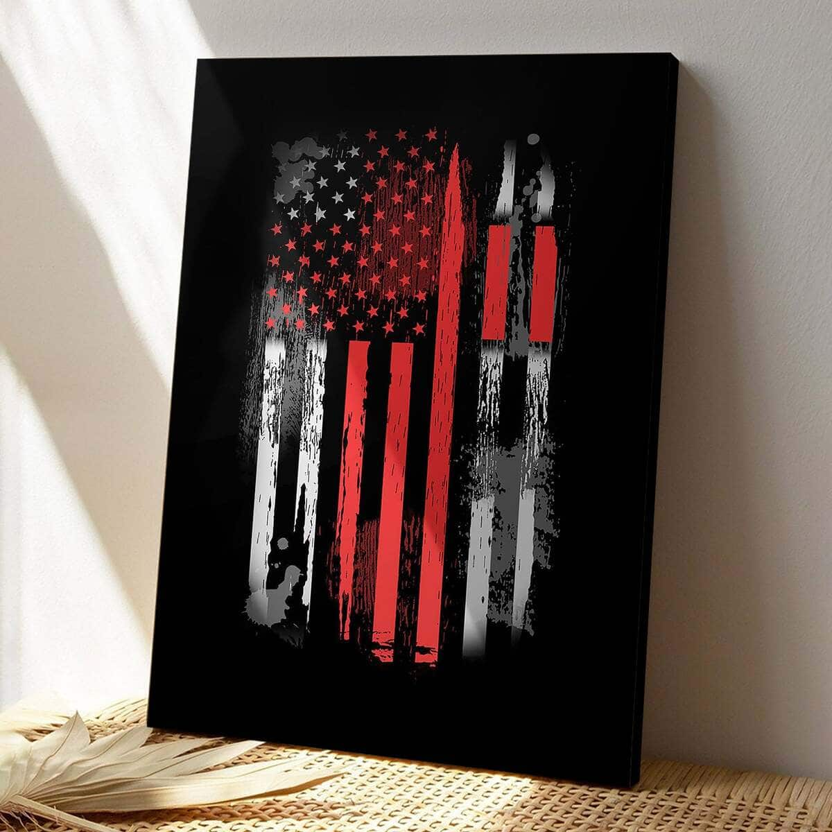 Christian Canvas Print Scripture One Nation Under God